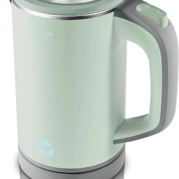 Travel Electric Tea Kettle with Auto Shut-Off & Boil Dry Protection, 304 Stainless Steel Mini Portable Water Boiler, 0.8 L Fast Heating Coffee Kettle, Perfect Holiday Gifts Black