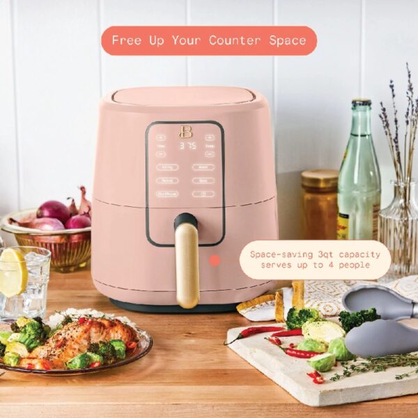 3 Qt Air Fryer with TurboCrisp Technology, White Icing by Drew Barrymore