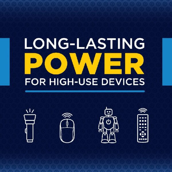 High Energy AA Batteries (24 Pack), Double A Batteries