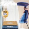 Steamer for Clothes, 1500W High Power Handheld Garment Steamer with 288ml&168ml Big Capacity Detachable Water Tank, Foldable Fabric Steamer Removes Wrinkle for Home Travel Office