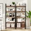 3 Tier Bookshelf, Industrial Small Bookcase Storage Organizer for Living Room, Bedroom