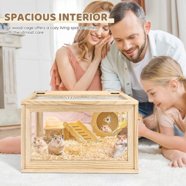 Large Hamster Cages And Habitats, Wooden Chicken Brooder Box, Small Animal Cage, Reptile Tank, Bearded Dragon Tank, 20