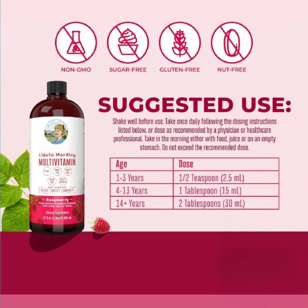 Multivitamin, Unisex, 32 Fl Oz, Vegan, Non-GMO, Vitamins C and D