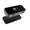 Solar Powered BT FM Transmitter with Remote via Multi-Input Compatible with Smartphone,3.5x2.5x0.875' 1 Unit Pack