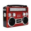 Supersonic SC-1097BT-RED 3 Band Radio With And Flashlight (Red)