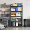 5-Tier Metal Boltless & Adjustable Storage Rack, Blue