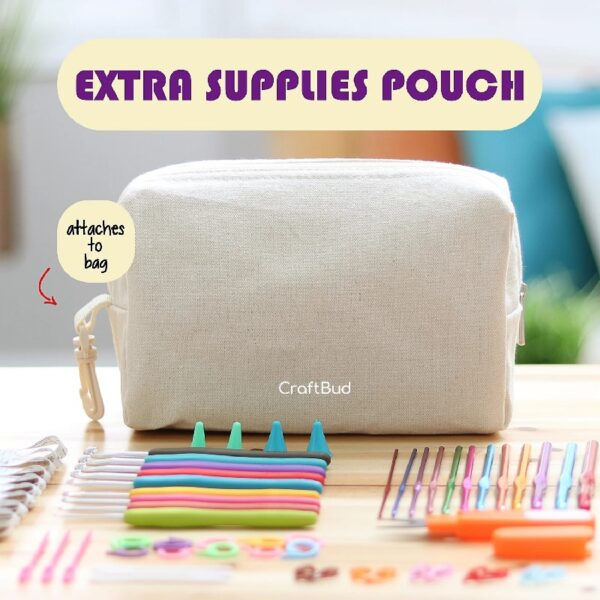 Craftbud Crochet Kit For Beginners, Yarn For Crochet Set With Acrylic Yarn For Crochet With Crochet Bag