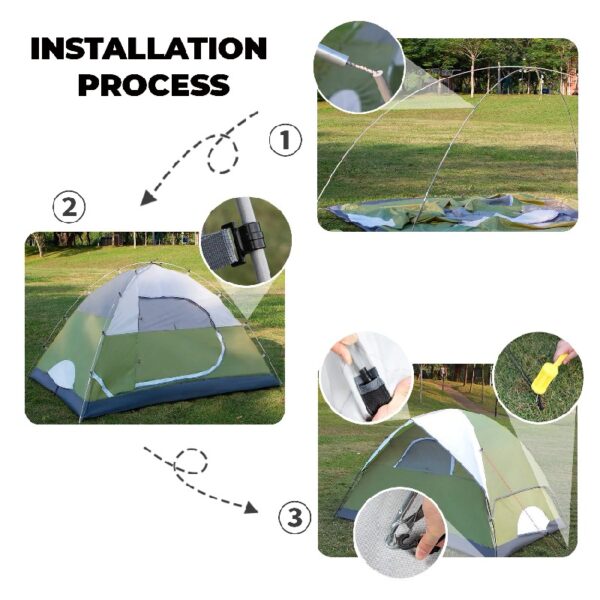 2/4 Person Tents for Camping - Waterproof Lightweight Outdoor Camping Tent Easy Set up