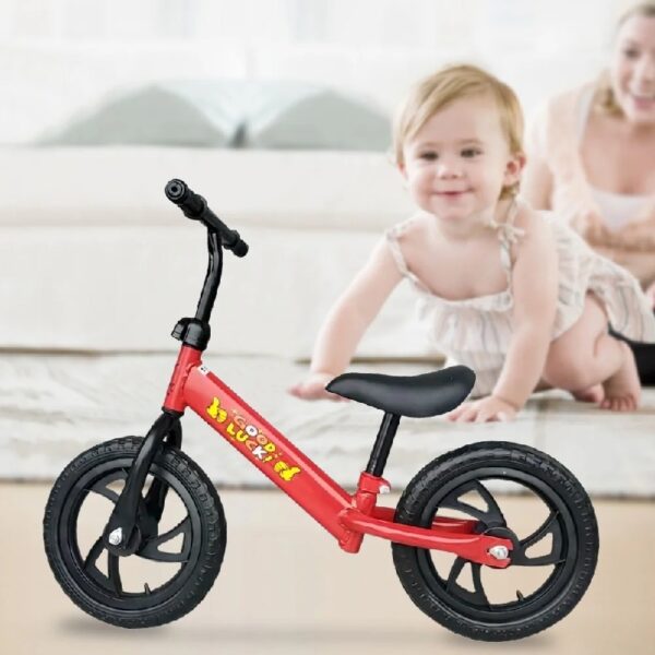 12 In Balance Bike for Kids 2-6 Years, Lightweight Toddler No Pedal Training Bike, Blue