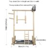 Parrots Play Score Bird Playground Wooden P^erch Gym Stand Playpen Ladder with toy Exercise Playgym
