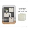 6 Cube Storage Organizer, White