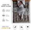 Extra Thick Mattress Topper, Cooling Mattress Pad Cover, Organic Cotton Pillow Top Protector with 8-21 Inch Deep Pocket, Twin Size
