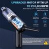 Handheld Car Vacuum Cleaner, 18000PA Hand Held Vacuum Portable Cordless, 2 in 1 Air Duster and Vacuum Cleaner with Multi-Nozzles, High Power Mini Vacuum for Home, Pet, Office