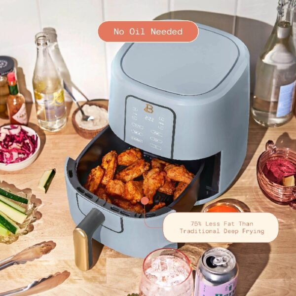 3 Qt Air Fryer with TurboCrisp Technology, White Icing by Drew Barrymore