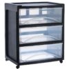 3 Drawer Wide Storage Cart, Gray