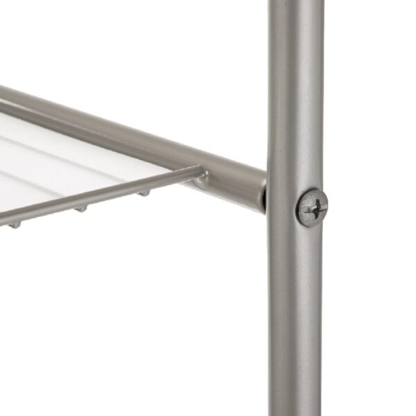 3-Shelf over the Toilet Steel Wall Mount Storage Shelf Unit, Black, Holds up to 30 lb Capacity