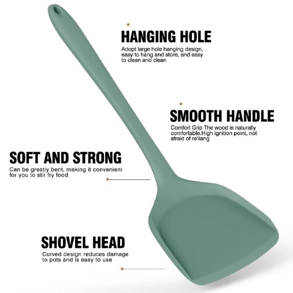 Black Silicone Cooking Utensils Set - 446°F Heat Resistant Kitchen Utensils,Turner Tongs,Spatula,Spoon,Brush,Whisk,Kitchen Utensil Gadgets Tools Set for Nonstick Cookware,Dishwasher Safe (BPA Free)