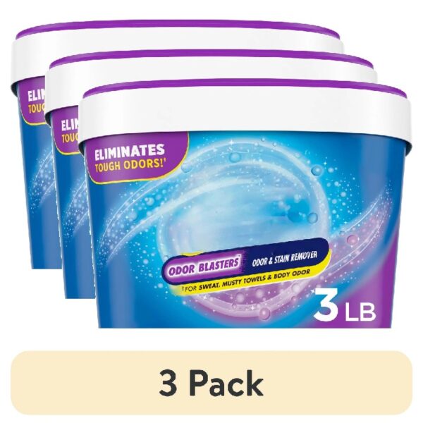 (3 pack) Odor Blasters Versatile Home and Laundry Stain Remover Powder, 3 lb