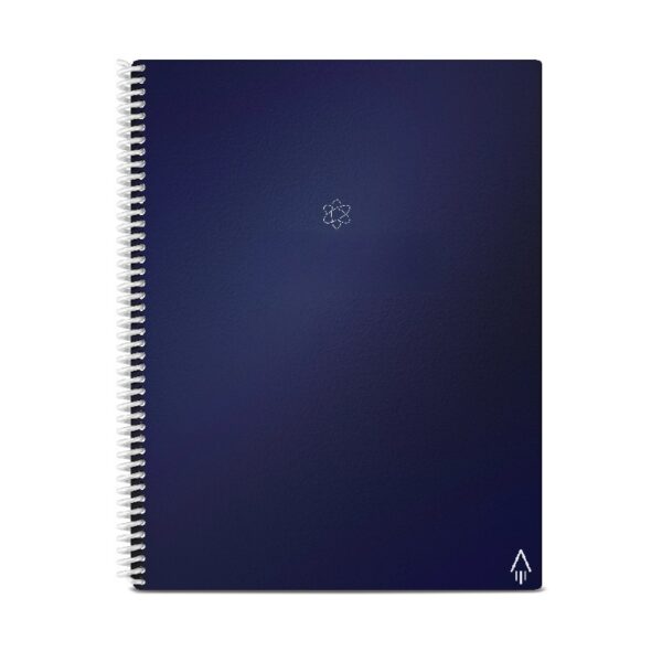Rocketbook Fusion Smart Reusable Spiral Notebook, Black, Letter Size Eco-Friendly Notebook (8.5
