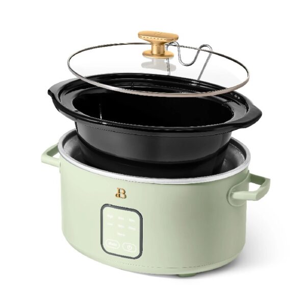 4Qt Slow Cooker with Touch-Activated Display, White Icing by Drew Barrymore