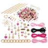 Juicy Couture: Glitz ‘N Glam Charm Bracelets - 494pc DIY Kit, Design & Create 18 Cord & Ribbon Bracelets, Bead Jewelry, Storage Case, Girls & Kids 8+
