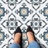 Retro Self Adhesive Vinyl Floor Tile - 20 Tiles/20 Sq. ft., 12 x 12, Slate Flooring Materials