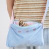 Bonding Pouch Small Pet Carrier Bag Sling with Strap Critter Cuddler for Gliders Ferret, Rat, Hedgehog, Hamster Outdoor-Orange