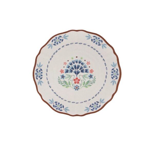 The Pioneer Woman Hattie 12-Piece Bamboo Melamine Dinnerware Set, Multicolor