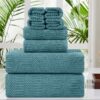 4 Pack Large Bath Towel Set 600 GSM Ultra Soft Oversized White Towel Set 35