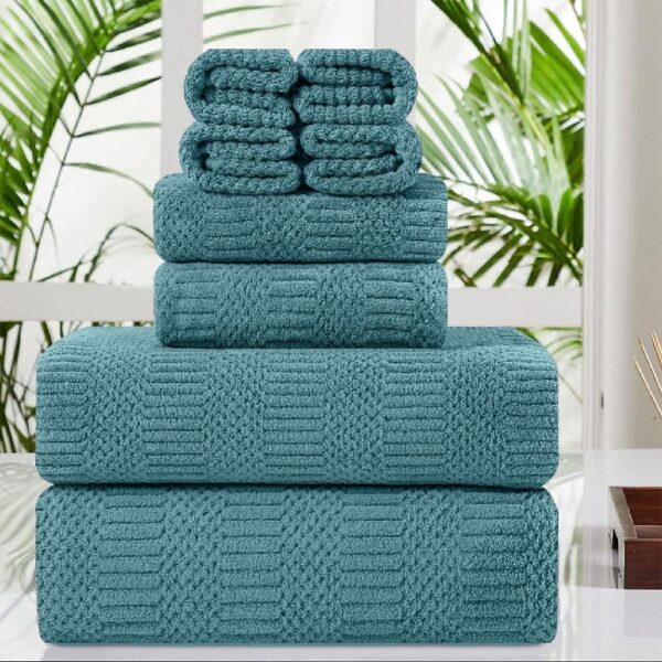 4 Pack Large Bath Towel Set 600 GSM Ultra Soft Oversized White Towel Set 35