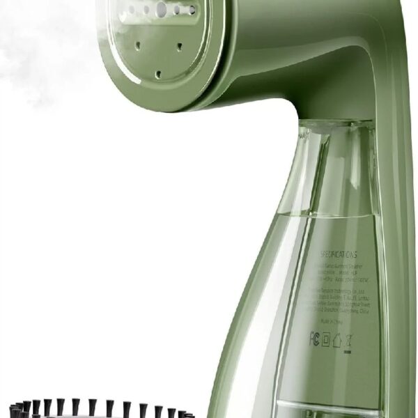 Steamer for Clothes, 1100W Garment Steamer, Fast Wrinkle Removal with Large 300ml Water Tank, Compact and Portable Travel Steam (white)