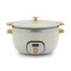 6 Quart Non Stick Family Meal Slow Cooker with Removable Pot, Cream