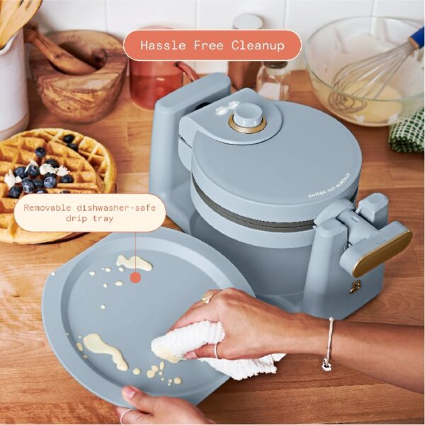 Rotating Belgian Waffle Maker, White Icing by Drew Barrymore