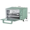 4 Slice Countertop Toaster Oven with 3 Settings, includes Baking Rack and Pan, Black, New