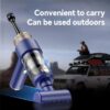 Handheld Vacuum Cleaner, 9000Pa Air Duster and Vacuum Cleaner with LED Light, Portable Cordless Car Vacuum with Multi-Nozzles, Mini Vacuum for Car, Office, Home