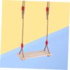 Patio Swing Wooden Swing Simple Wooden Design Backyards 1Set