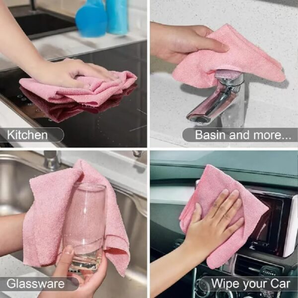 Reusable Microfiber Paper Towels Roll, Beneathk Microfiber Paper Towels Roll, Reusable Paper Towels Washable Roll, Scratch Free, Ultra Absorbent Dish Rags for Kitchen, Car, Dishes (Gray)