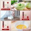 Immersion Hand Blender,5-in-1 1100W Multi-Function Handheld Stick Blender with 24-Speed, Stainless Steel Blades, Chopper, Beaker, 600ml, New Mixer Milk Frother for Baby Food/Smoothies/Puree
