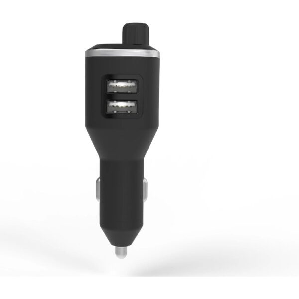 BTFM4-SP BTFREQ Universal Bluetooth Handsfree Car Kit w/ FM Transmitter & Dual USB Ports Blk