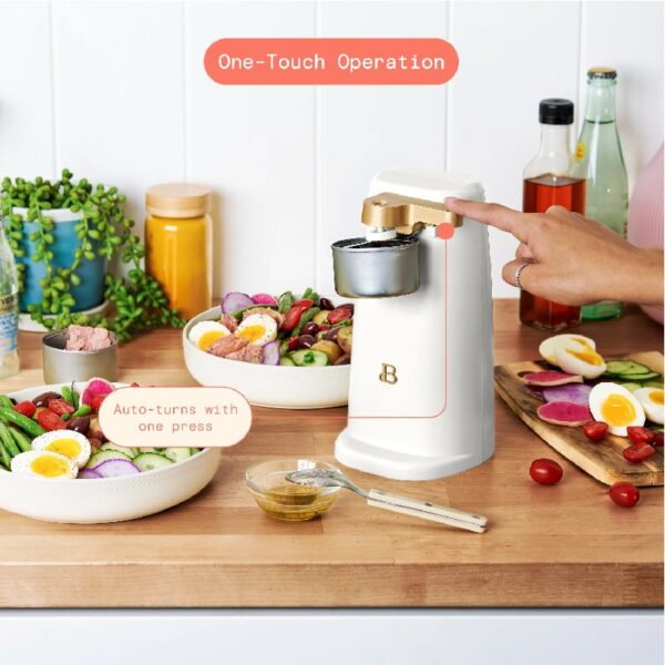 Easy-Prep Electric Can Opener, White Icing by Drew Barrymore