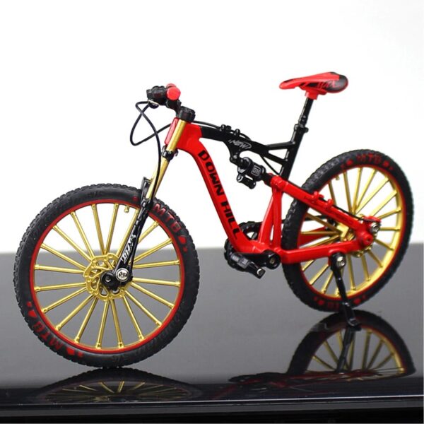 Postuois Bicycle Model 1:10 Scale Realistic Shape Alloy Downhill Mountain Bike Toy Birthday Gift