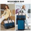 Travel Duffel Bag for Women, Large Weekender Overnight Bag, Carry-on Gym Bag with Separate Shoes Compartment, Mom Hospital Bags for Labor and Delivery with 2 Packing Cubes