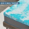 EGO HOME 2 inch Memory Foam Mattress Topper, Twin Mattress Topper, Cooling