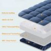 100% 400TC Mattress Topper Queen for Back Pain, Extra Thick Cooling Mattress Pad, Mattress Protector Pillow Top Mattress Cover with 8-21