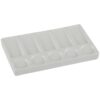 Creative Mark Glazed Stacking Style Nesting Palettes Porcelain Paint Palette Tray for Watercolor, Gouache, Color-Mixing - Paint Tray for Kids and Adults - 1 Pack