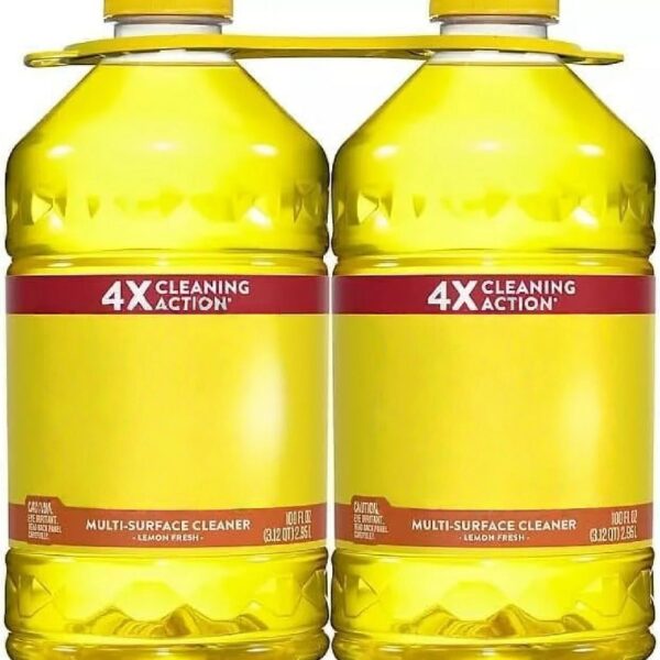 Multi-Surface Cleaner, Lemon Fresh, 2 Pack, 100 Ounce. Bottles - All-Purpose Cleaners
