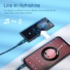 D22 Portable MP3 Player/Black 32GB FM 1.8''/Touch Button/5.0 Bluetooth/Multilingual
