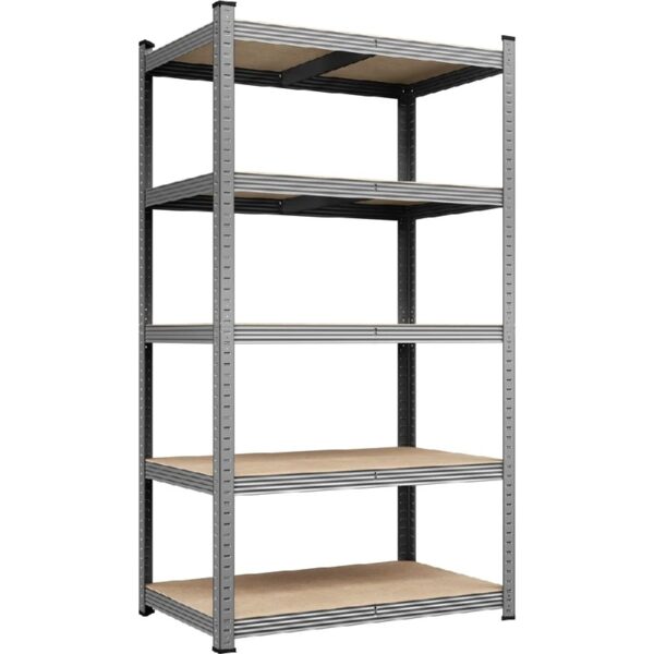 5-Tier Metal Boltless & Adjustable Storage Rack, Blue