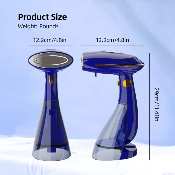 Steamer for Clothes, 1500W Handheld Clothing Steamer for Garment, 168/288ml Big Capacity Steam Iron, for Home, Office