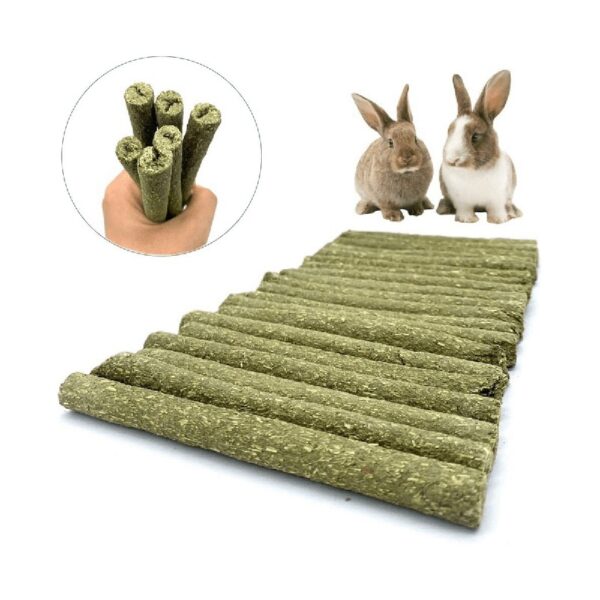 160 PCS Natural Mixed Grass Stick Chew Toys for Guinea Pig Rabbit Gerbil Parrot Bunny and Other Small Animals